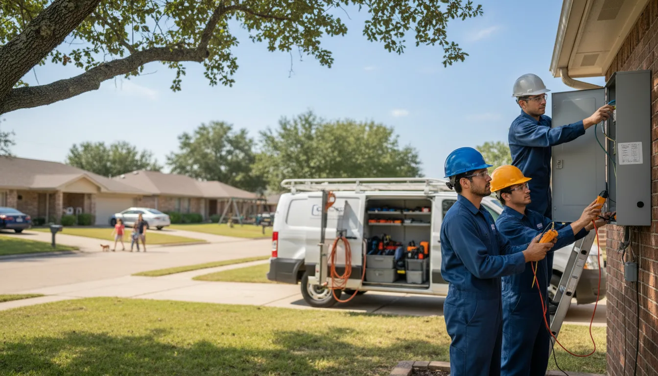 Certified electrician providing emergency electrical services in Opdyke, IL